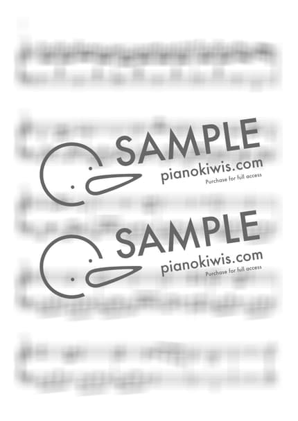 악보 > Resolver / 중급 악보 - 요시마타 료 · 하늘에서 내리는 일억 개의 별 OST by 피아노키위즈 악보 이미지-1