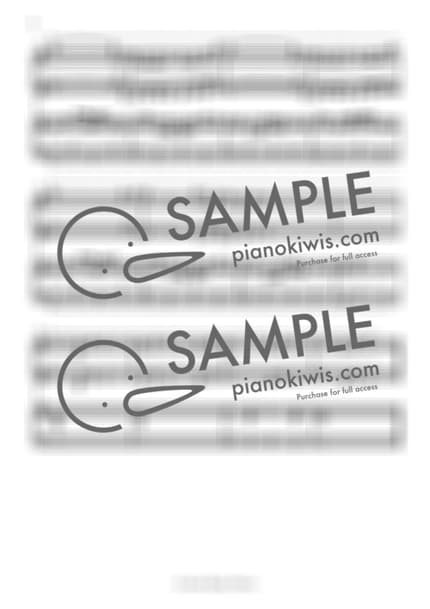 Score > Cherry Blossom Ending / 4 hands - Busker Busker by A Sheet music image-3