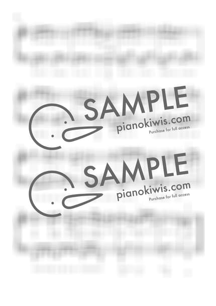 楽譜 > First Love / 初級 - 久石 譲 · 太王四神記 OST by 더블유피아노doubleupiano 楽譜画像-1