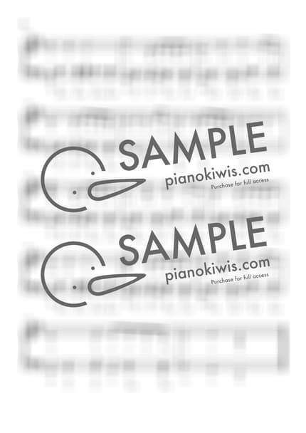 楽譜 > 可愛くてごめん / 계이름악보 - HoneyWorks by 더블유피아노doubleupiano 楽譜画像-5