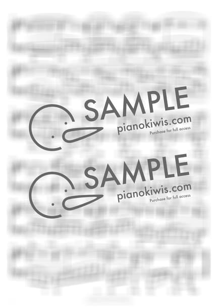 楽譜 > Intermezzo in A Major Op.118 No.2 - ブラームス (J. Brahms) by PianoKiwis 楽譜画像-3