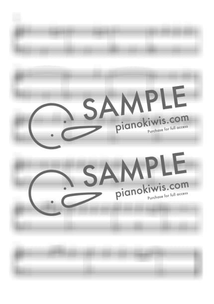 악보 > 카마도 탄지로의 노래 (竈門炭治郎のうた) / 입문 - 시이나 고 · 귀멸의 칼날 OST by 피아노키위즈 악보 이미지-1