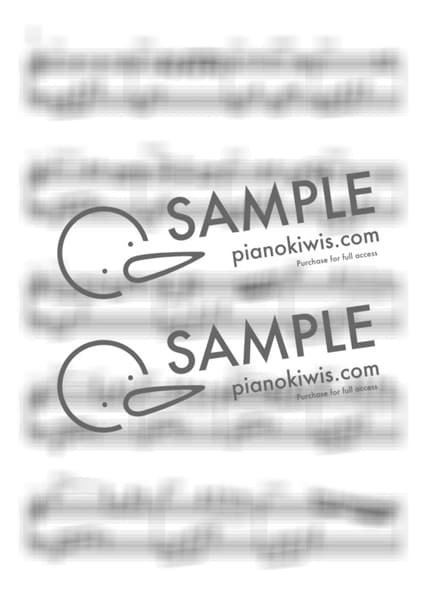 악보 > 엄마의 빗자루 (かあさんのホウキ) / 중급 악보 - 히사이시 조 · 마녀 배달부 키키 OST by My Favorite Piano 악보 이미지-1